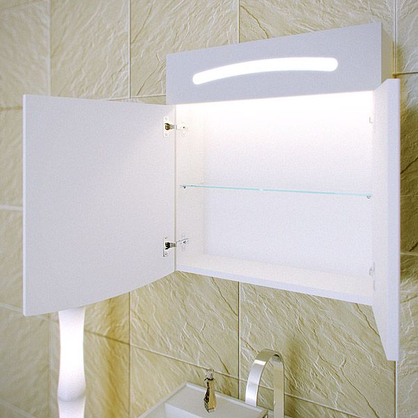Зеркальный шкаф с подсветкой Aqwella